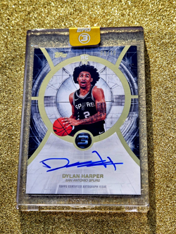 2025-26 Topps 3 Basketball RC Dylan Harper Rookie Autograph Gold/ 10 On Card 💣 - Image 3