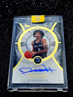 2025-26 Topps 3 Basketball RC Dylan Harper Rookie Autograph Gold/ 10 On Card 💣 - Image 4