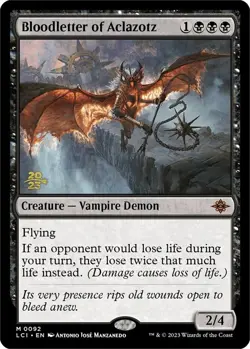 Mint/Near-Mint, English - 1 x MTG Bloodletter of Aclazotz - Prerelease Foil Prom - Image 1