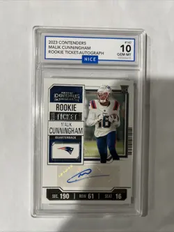 2023 Panini Contenders - Rookie Ticket Malik Cunningham #143 (AU, RC) - Image 1