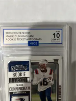 2023 Panini Contenders - Rookie Ticket Malik Cunningham #143 (AU, RC) - Image 4