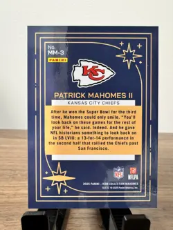 2025 Panini Icon Collection Insert Mahomes Magic MM-3 Patrick Mahomes II Chiefs - Image 2