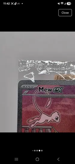 Mew EX SVP 053 Pokemon TCG Scarlet Violet 151 Black Star Promo Sealed 3 - Image 5