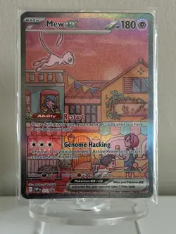 Pokemon TCG Mew EX SVP 053 Scarlet Violet 151 Black Star Promo Full Art SEALED - Image 1