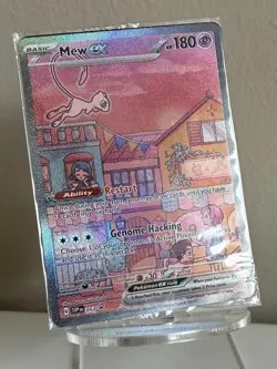 Pokemon TCG Mew EX SVP 053 Scarlet Violet 151 Black Star Promo Full Art SEALED - Image 3