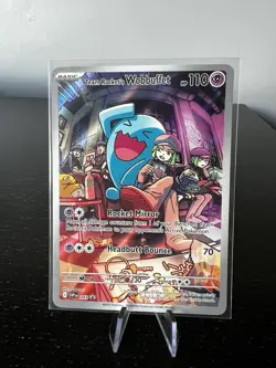 Pokemon TCG Rocket's Wobbuffet Promo Card SVP 203, Destined Rivals Near Mint - Image 1