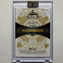 2026 Wild Card 5 Card Draw Black Tie - Emmitt Smith - Purple Mirror - 1/1 - Image 2