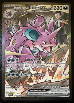 Team Rocket's Nidoking ex 233/182 Sv10: Destined Rivals Holo - Image 2