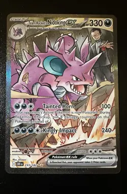 Team Rocket's Nidoking ex 233/182 Sv10: Destined Rivals Holo - Image 5
