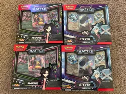Pokemon Rival Battle Deck set of 4 Steven and Marnie Sealed [FACTORY SEALED] - Image 1