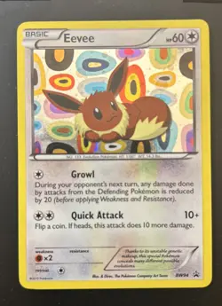 Pokemon TCG - Eevee BW94 - Black Star Promo - LP - Image 1