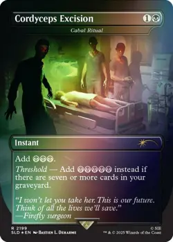 1 x Cordyceps Excision - Cabal Ritual - Rainbow Foil - Secret Lair - NM-Mint - M - Image 1
