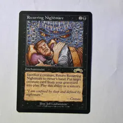 Magic: The Gathering Recurring Nightmare Exodus Rare Enchantment Black English - Image 1