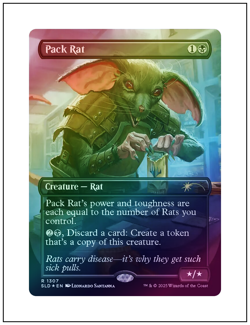 1x Pack Rat, Foil, Secret Lair, Magic MTG NM - Image 1
