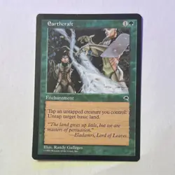 Magic: The Gathering Earthcraft Tempest Rare Enchantment Green Regular English … - Image 1