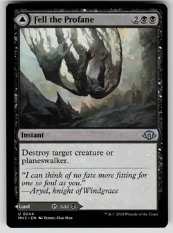 Fell the Profane Uncommon Modern Horizons 3 244 MTG Near Mint 2024 - Image 1