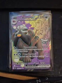 Pokemon TCG Scarlet And Violet Destined Rivals - Arven’s Mabosstiff Ex 218/182 - Image 1