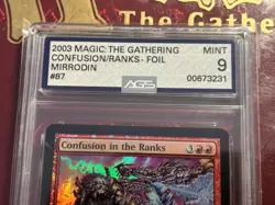 2003 MTG Magic the Gathering ~ Mirrodin ~ Confusion in the Ranks-Foil ~ AGS 9 - Image 2