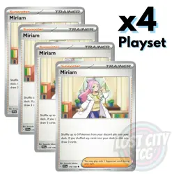 4x Miriam 179/198 (Playset) - Scarlet & Violet Base - x4 Playset Pokemon TCG NM - Image 1