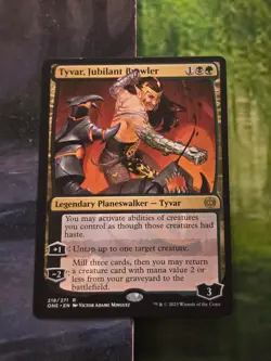 ONE Phyrexia: All Will Be One 218/271 Tyvar, Jubilant Brawler - Image 1
