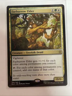 MTG Faeburrow Elder #190 Throne of Eldraine Rare - Image 1