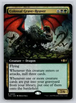 Colossal Grave-Reaver (Extended Art) 90 Commander: Tarkir: Dragonstorm NM - Image 1