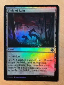 Magic the Gathering MTG Field of Ruin Innistrad Midnight Hunt Foil NM - Image 1
