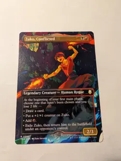 Zuko, Conflicted - Borderless TLA MTG 0302 Avatar Magic The Gathering - Image 1