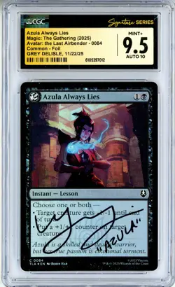 CGC MINT+ 9.5 Auto 10 Grey Delisle Azula Always Lies Avatar: The Last Airbender - Image 1