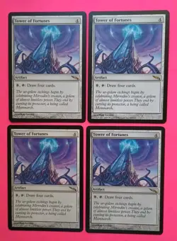 Magic the Gathering MTG Mirrodin TOWER OF FORTUNES X 4 LP/EX RARE 2003! - Image 2