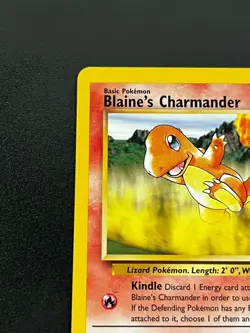 Blaine's Charmander 61/132 - Gym Heroes Vintage WOTC Pokemon TCG Card LP - Image 5