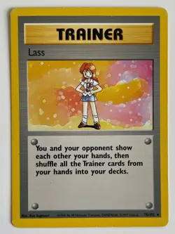 Lass 75/102 Pokemon TCG Base Set Rare HP - Image 1