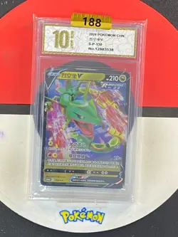 Pokemon S-Chinese TCG Sword & Shield Rayquaza V S-P-130 Grade10 - Image 1