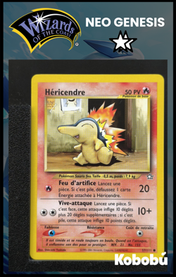 Carte Pokemon Hericendre 57/111 Unlimited Ed 2 Neo Genesis Wizards fr - Image 1