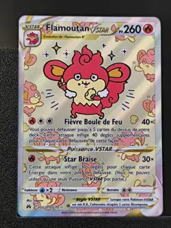 Carte Pokemon Flamoutan VStar GG37/GG70 EB12.5 Zenith Supreme Epee Bouclier - Image 2