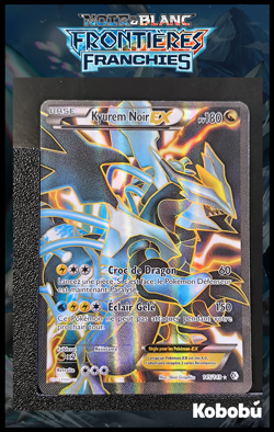 Carte Pokemon Kyurem Noir EX 145/149 Noir & Blanc NB Frontieres Franchies FR - Image 1