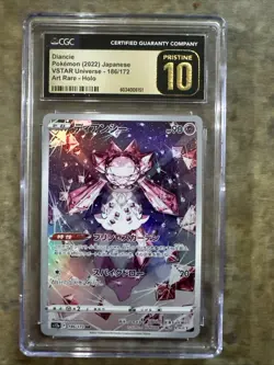 CGC 10 Gem Mint Diancie Art Rare 186/172 Japanese Pokemon VSTAR Universe 2022 - Image 1
