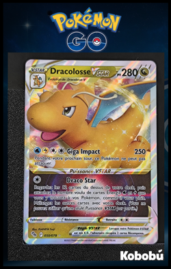 Carte Pokemon Dracolosse VStar 050/078 EB10.5 Pokemon Go Pogo - Image 1