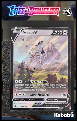 Carte Pokemon Arceus V SWSH204 FR Promo Epee Et Bouclier - Image 1