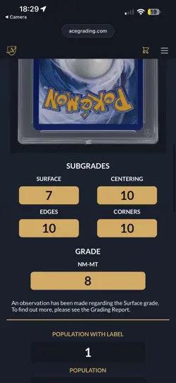 Pokemon TCG Aurorus 092/088 Perfect Order Illustration Rare ace 8 #996466 - Image 4