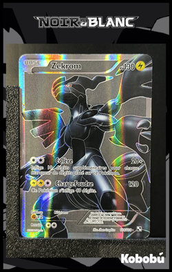 Carte Pokemon Zekrom 114/114 Full Art Noir & Blanc NB FR Set De Base - Image 1
