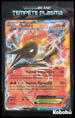Carte Pokemon Sulfura EX 14/135 Noir & Blanc Tempete Plasma FR NEUVE - Image 1