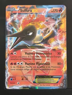 Carte Pokemon Sulfura EX 14/135 Noir & Blanc Tempete Plasma FR NEUVE - Image 2