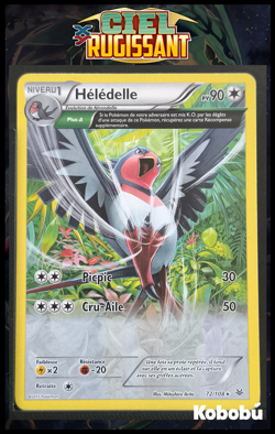Carte Pokemon Heledelle 72/108 Holo Half Art XY6 Ciel Rugissant OCCASION - Image 1