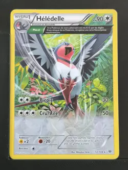 Carte Pokemon Heledelle 72/108 Holo Half Art XY6 Ciel Rugissant OCCASION - Image 2