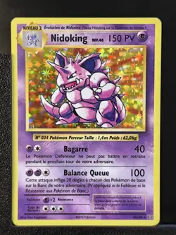 Carte Pokemon Nidoking 45/108 HOLO XY12 XY Evolutions FR Remake Wizards FR NEUVE - Image 3