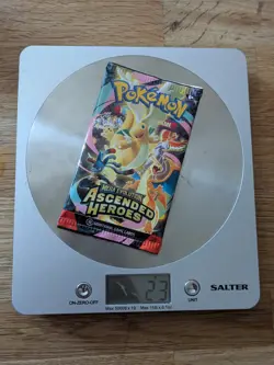 23g Ascended Heroes Booster Pack HEAVY GOD PACK U Pokemon booster pack - Image 1