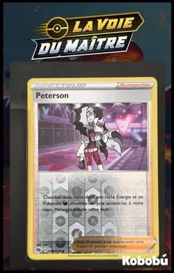 Carte Pokemon Peterson 058/073 Reverse La Voie Du Maitre VDM - Image 1
