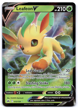 Pokemon TCG Leafeon V 013/159 Crown Zenith Playset NM - Image 1