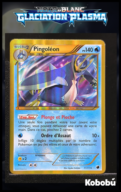 Carte Pokemon Pingoleon 117/116 Noir & Blanc NB Glaciation Plasma FR - Image 1